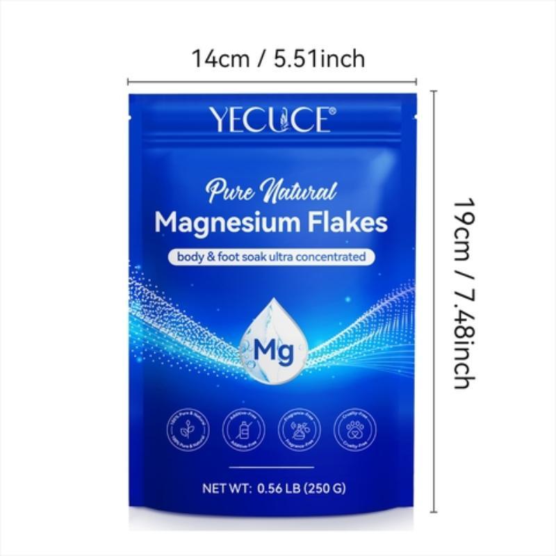 Magnesium Bath Flakes, 1 Bag Body & Foot Soaking Tablets, Relaxing & Hydrating Skin Bath Additive, Suitable for Foot Baths and Full Body Soaks