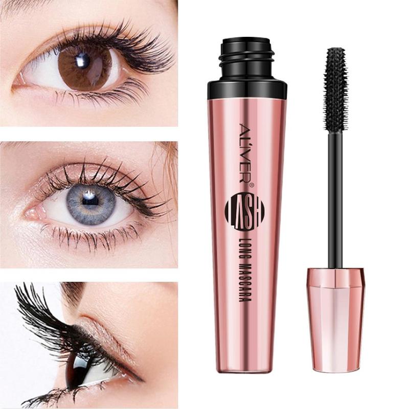 4D Long Mascara, 1 2 Counts Natural and Long-lasting Eyelash Extensions Mascara, Professional Eye Mascara for Women & Girls