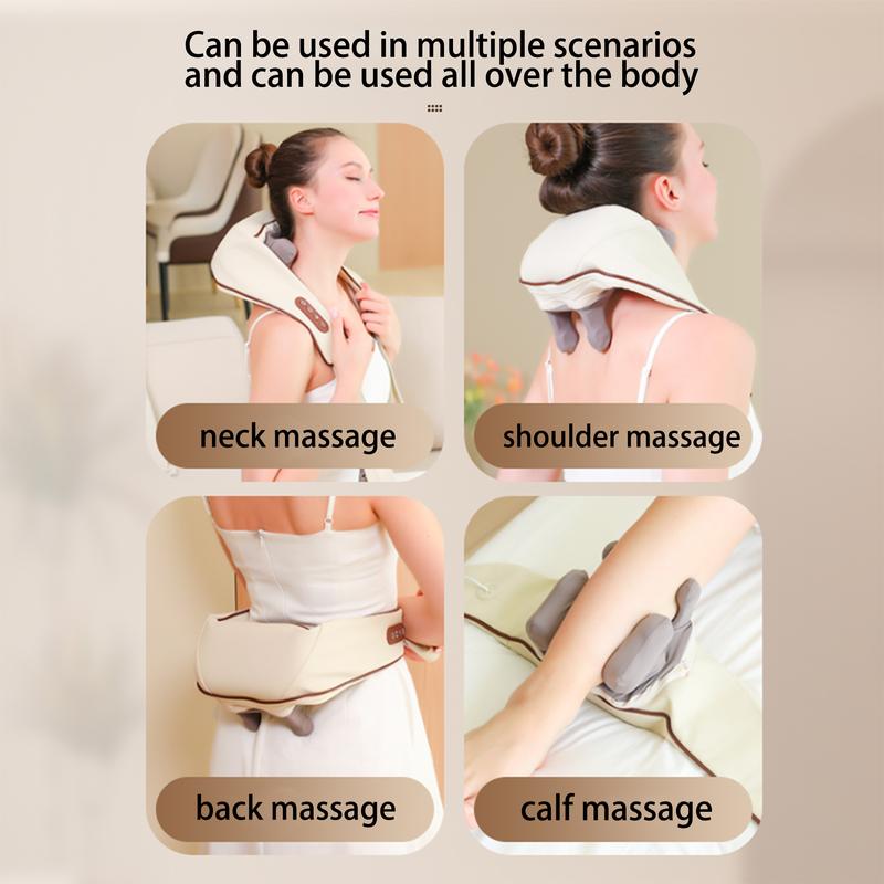 NoAging Neck Massager-Wireless, Portable & Rechargeable Therapy Device for Pain Relief, Relaxation & Stress Reduction Adjustable Intensity & Ergonomic Design. Durable Lightweight Relaxing Removable Comfort  and shoulder