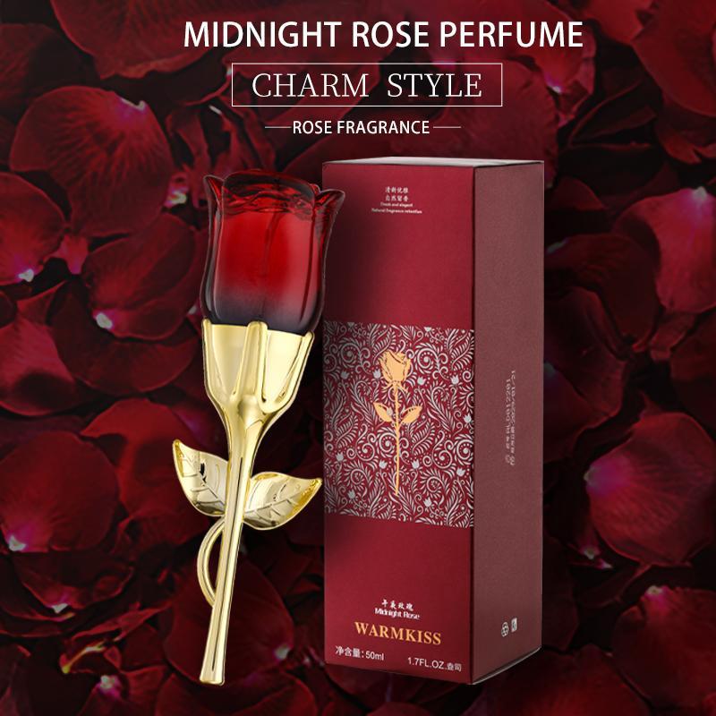 Rose Shaped Women's Perfume, 2 Counts Long Lasting Fragrance, Elegant Floral Scented Perfume for Women, Trendy Perfume for Party and Daily Life