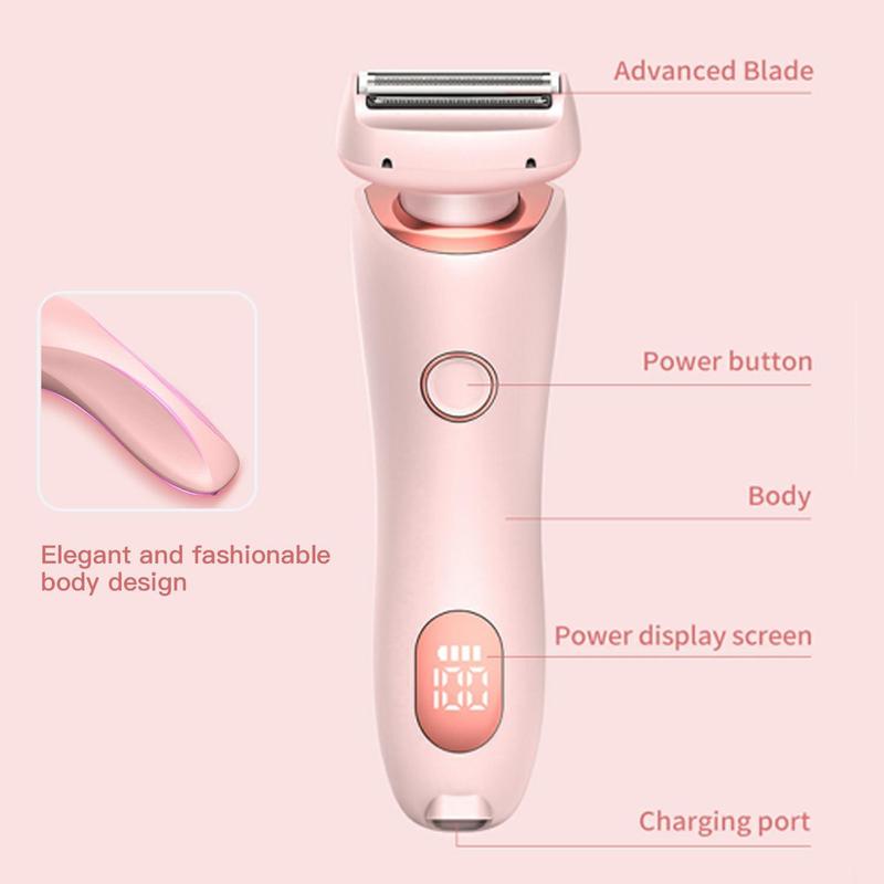 Women's Comfort Electric Shaver, 1 Set Rechargeable Detachable Bikini Hair Trimmer, Wet & Dry Use Electric Trimmer for Women, Electric Shaver Body Trimmer Body Hair Trimmer Body Trimmer for Men and Women, Summer Gift, Shaver for Women