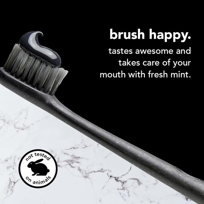 Activated Charcoal Epic Whitening Fluoride Free Toothpaste, Fresh Mint + Coconut Oil, Vegan & SLS Free