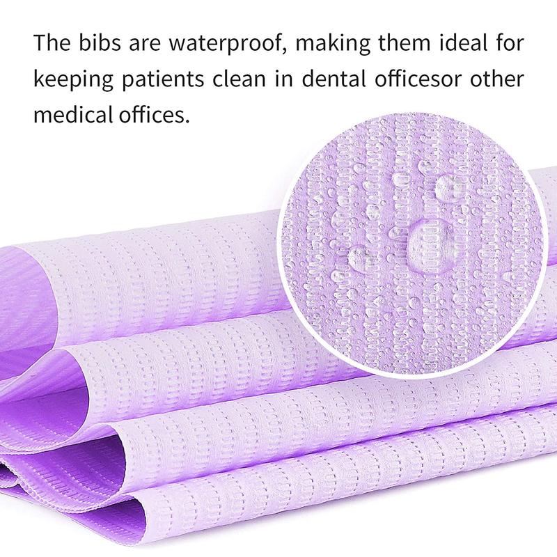 Disposable Dental Bib, 20pcs Waterproof Tattoo Bib Sheet for Patients, Multipurpose Bib for Nail Table Cover