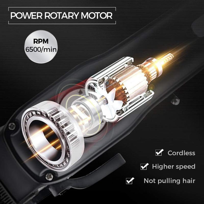 Electric Digital Shaver, 1 Count Portable Rechargeable Hair Clipper, Professional Hair Trimmer
