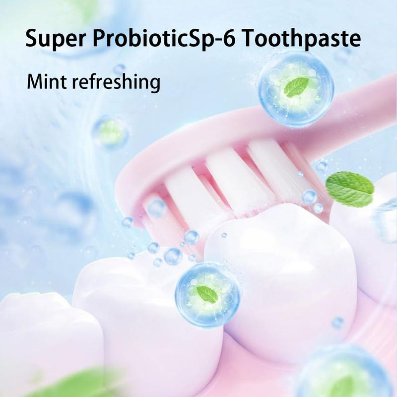 SP-6 Toothpaste Remove smoke stains, Oral Health Management,Fresh Breath,Probiotic Toothpaste for Oral Health Management, with Sodium Saccharin and Lactobacillus,Hydroxyapatite, Whitening Toothpaste