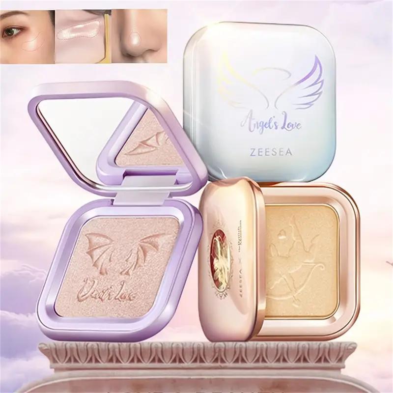 ZEESEA Cupid Diamond Highlighter Powder, Shimmer Highlighter Contour Palette to Brighten, Contour and Brighten Contour Makeup