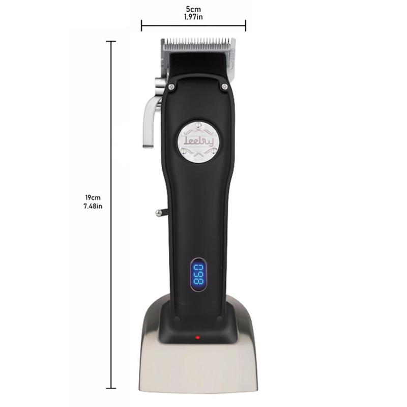 Electric Digital Shaver, 1 Count Portable Rechargeable Hair Clipper, Professional Hair Trimmer