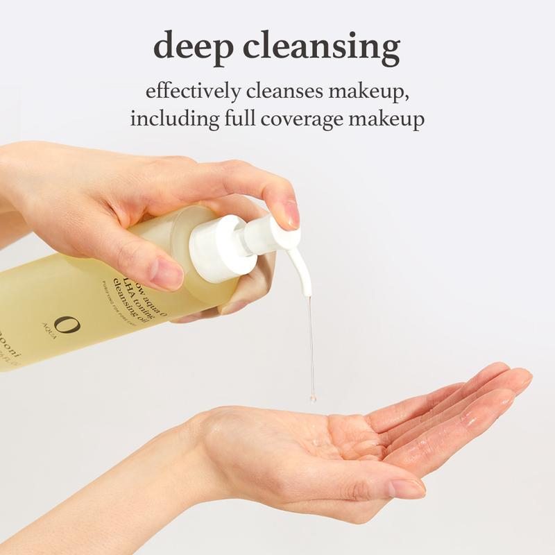 Nooni Korean Cleansing Oil for Pore Care and Makeup Removal | LHA Cleansing Oil (Korean Skincare Facial Cleanser and Makeup Remover) Flower Pack Peel Salicylic Acid