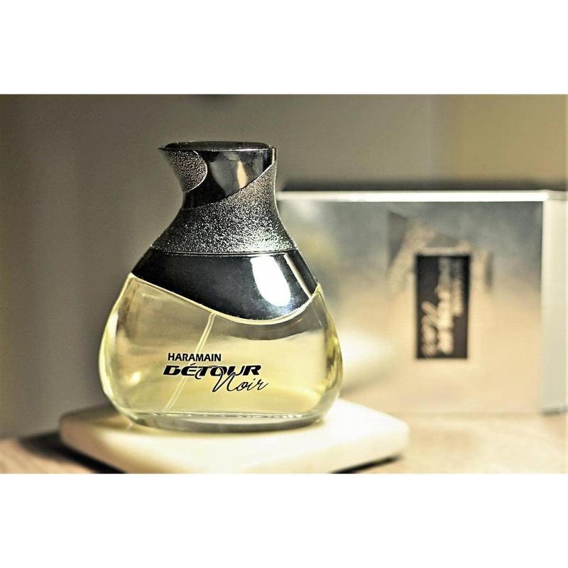 Al-Haramain Detour Noir Eau de Parfum, Liquid Long Lasting Fragrance Concentration