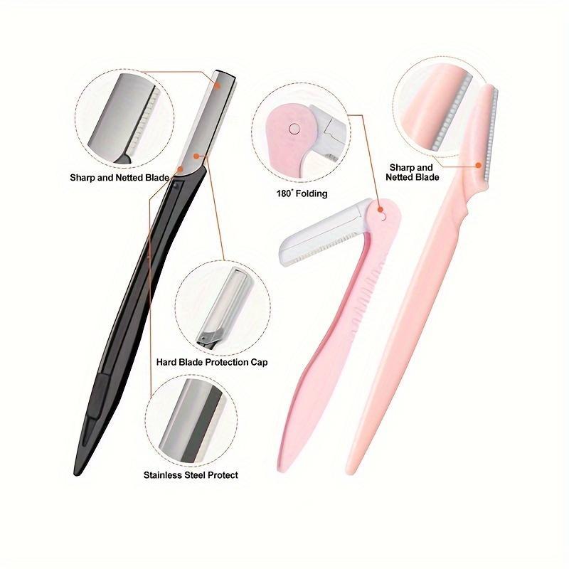 Eyebrow Trimmer Set, 13pcs set Eyebrow Shaping Tool & Eyelash Curler & Brush & Tweezers & Scissors, Facial Hair Shaving Tool, Makeup Tool for Women