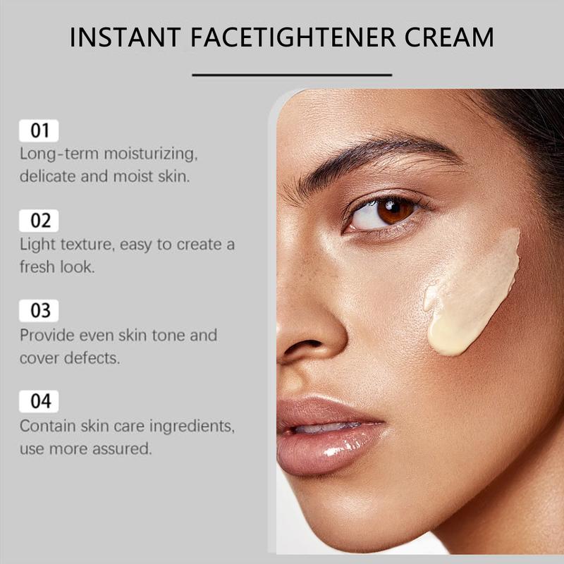 [2PCS SAVE $15]Barubt Face Tightener, Instant Face Tightener Cream, Face Tightener No-Filter Primer, Instant Face Tightener No-Filter Primer, Wrinkle Reducing Skin Tightening Cream