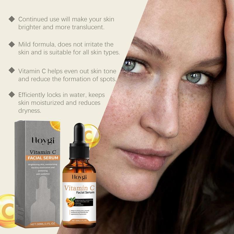 Hoygi Vitamin C Moisturizing Essence, Vitamin C Tender Essence Moisturizes And Moisturizes Facial Skin Serums Skincare Hyaluronic Hyaluronic Acid Comfort Skin Repair Moisturizer Hydrating Moisture Hydrate