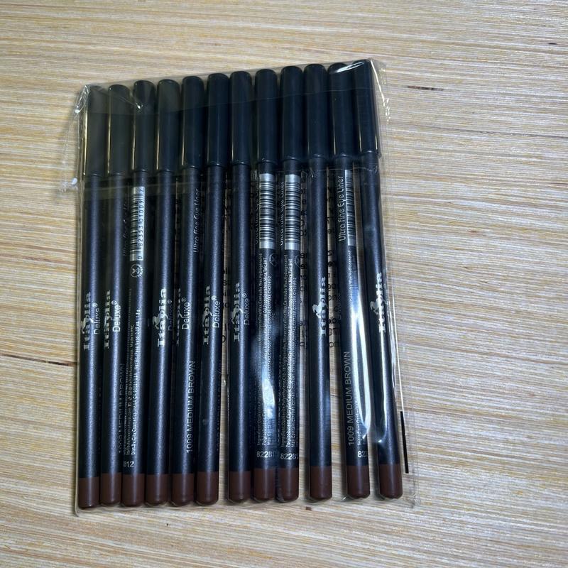 PACK of 12 pc Italia Deluxe Ultra Fine Lip Liners - MEDIUM BROWN