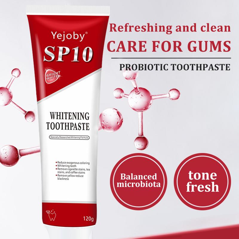 [Only $10.99!!!] Sp10 Probiotic Toothpaste,Sp-10 Ultra Whitening Toothpaste,Probiotics Bright White Toothpaste,Sp-10 Probiotic Toothpaste,Sp10 Toothpaste,Fresh Breath,Deep Cleaning Care Toothpaste oral health niacinamide toothpaste