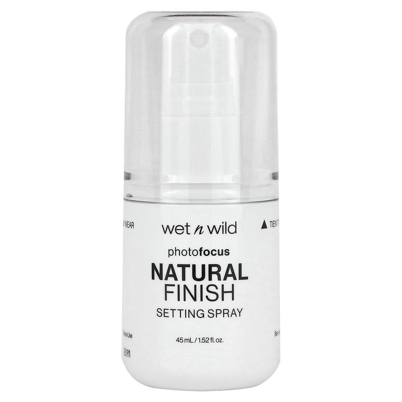 wet n wild PhotoFocus, Natural Finish Setting Spray, 301A Seal The Deal, 1.52 fl oz (45 ml)