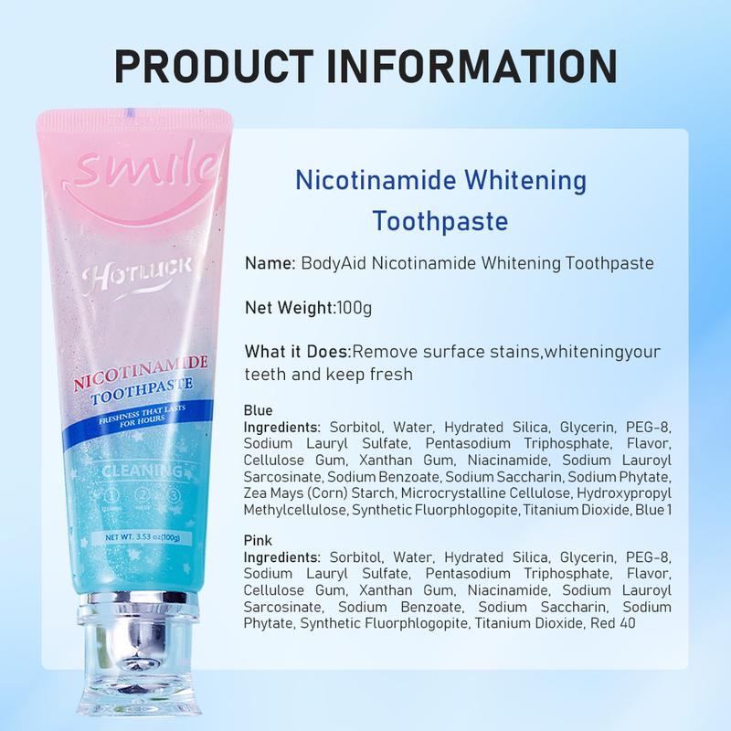 Hotluck Niacinamide Whitening Toothpaste  Oral