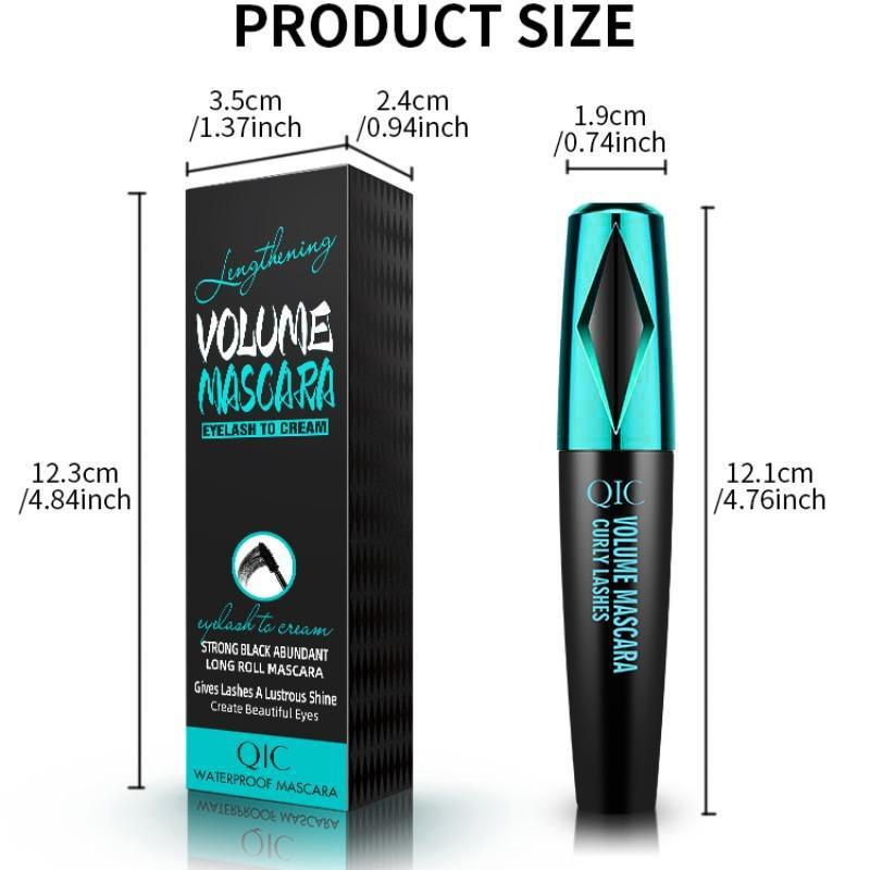 Long Lasting Mascara, Natural Curl Eyelashes Mascara, Eye Lashes Lengthening Volumizing Styling Defining Multiplying Curling Mascara Stick, Professional Eye Enhancement Makeup Products, Christmas, Christmas Gift