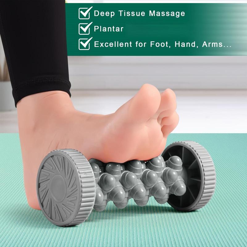 Foot Massager Roller, Deep Tissue Massager Roller, Trigger Point & Reflexology Tool for Arch, Heel Spurs & Circulation Enhancement