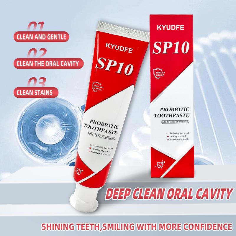 KYUDFE SP-10 [Triple Whitening] Probiotic Whitening Toothpaste, Free of Fluoride, Hydroxyapatite, Anti plaque,  Management