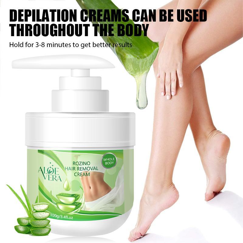 Aloe Vera Hair Removal Cream, Gentle & Non Irritating Long-lasting Hair Removal Cream, Smooth Skin Hair Removal Cream