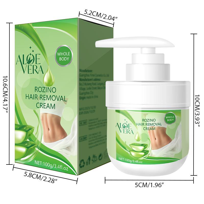 Aloe Vera Hair Removal Cream, Gentle & Non Irritating Long-lasting Hair Removal Cream, Smooth Skin Hair Removal Cream