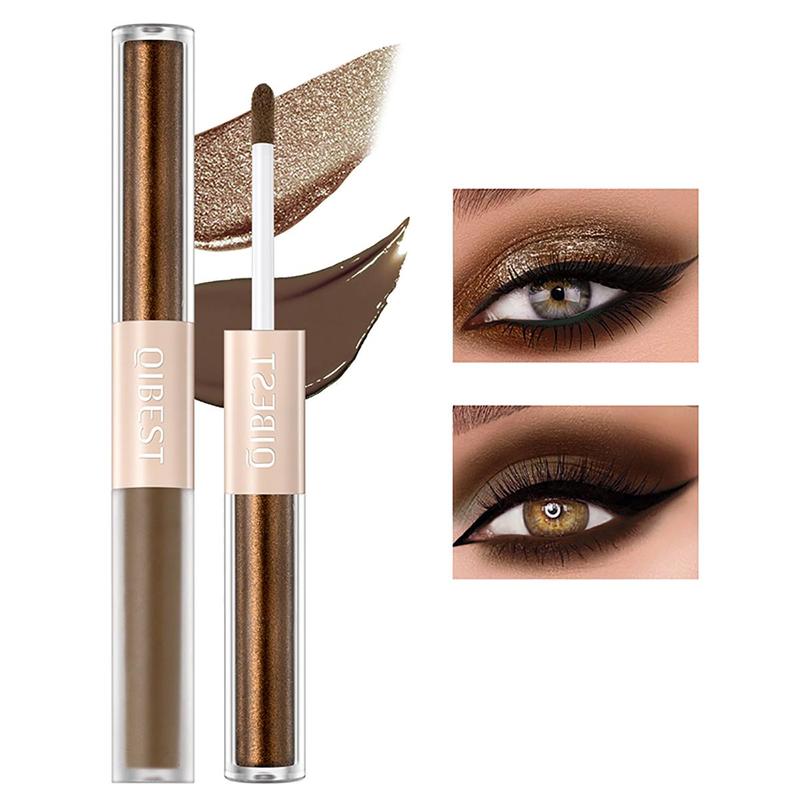 Double Ended Eyeshadow, 1 Count Matte & Pearly Eye Shadow, Long Lasting Shimmering Eye Shadow, Eyeshadow Stick