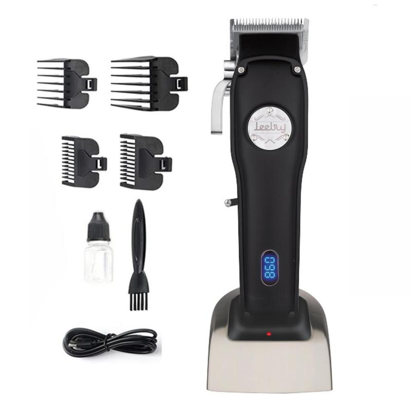 Electric Digital Shaver, 1 Count Portable Rechargeable Hair Clipper, Professional Hair Trimmer