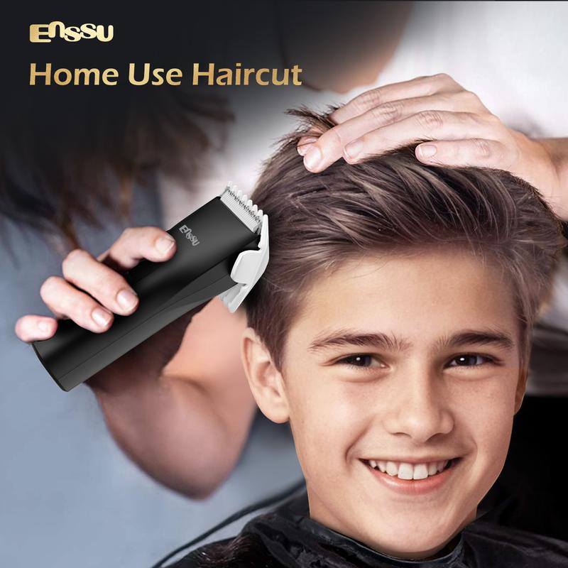 ENSSU Hair Clippers, Waterproof Men Body Hair Trimmer, Cordless Hair Cutting Kit for Head, Rechargeable Home Barber Haircut Trimmer (Note!! Do not use on intimate areas)