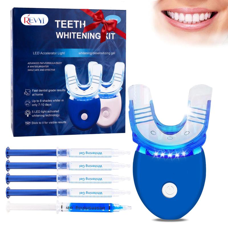 Teeth Brightening Kit with 5 Counts 3ml Halloween  Oral Teeth Brightening Gel, Perfect for Parents, Girlfriend, Boyfriend, Summer Gift, Electric Toothbrush, Halloween Christmas Essentials, Winter Gift