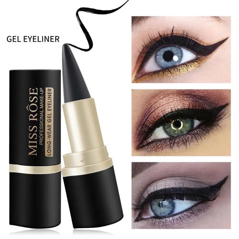 1PCS Natural Black Eyeliner Cream WaterproofLong-lasting Quick Dry Eye Liner Pen MakeupTools Eyeliner Pencil Cosmetics Lipliner