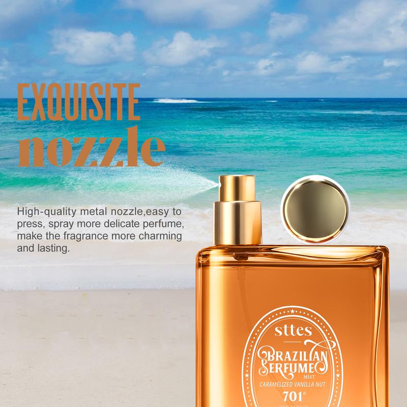 Sttes brazilian Perfume 701#（Caramel vanilla macadamia nut） - Eau De Perfume 100ml (3.4fl Oz)  amber gourmet tune (Caramel vanilla+roasted macadamia nuts) sttes brazilian