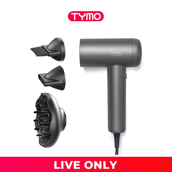 TYMO AIRHYPE LITE SILVER with 3 Nozzles-High Speed Hair Dryer