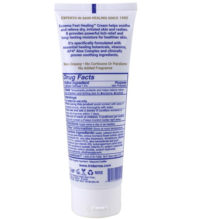 Triderma Eczema Fast Healing Cream, 4.2 Ounce by TriDerma