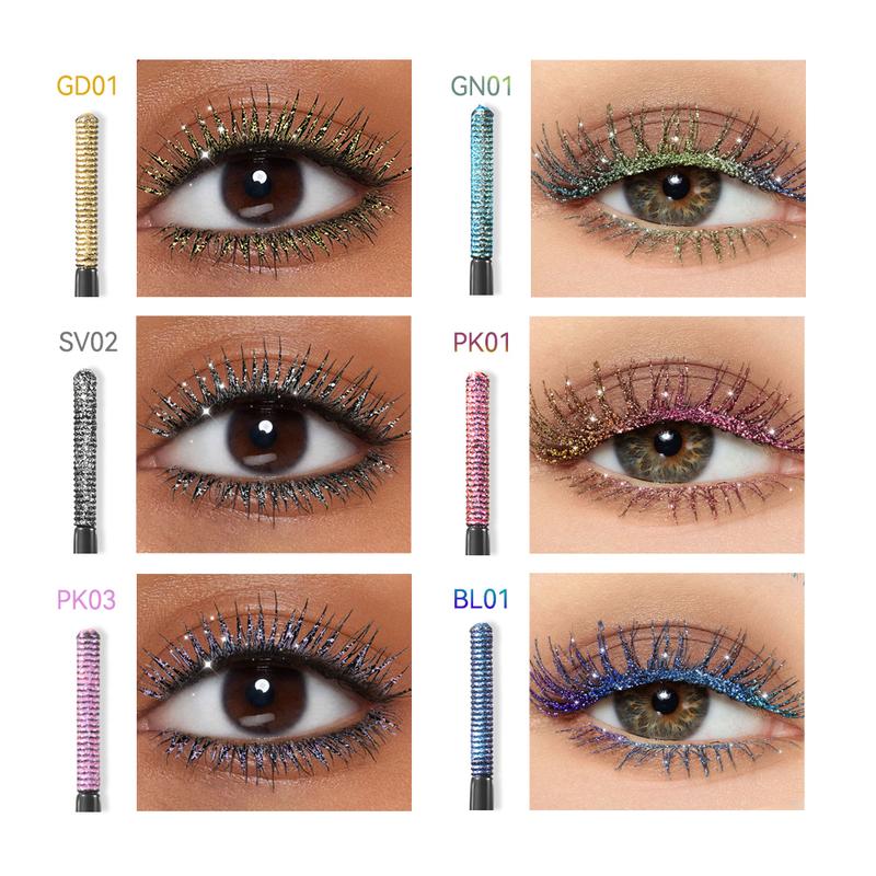 FOCALLURE Star Drifter Glitter Mascara #BL01 INCEPTION Lash Makeup Cosmetic for Glamorous and Dynamic Look