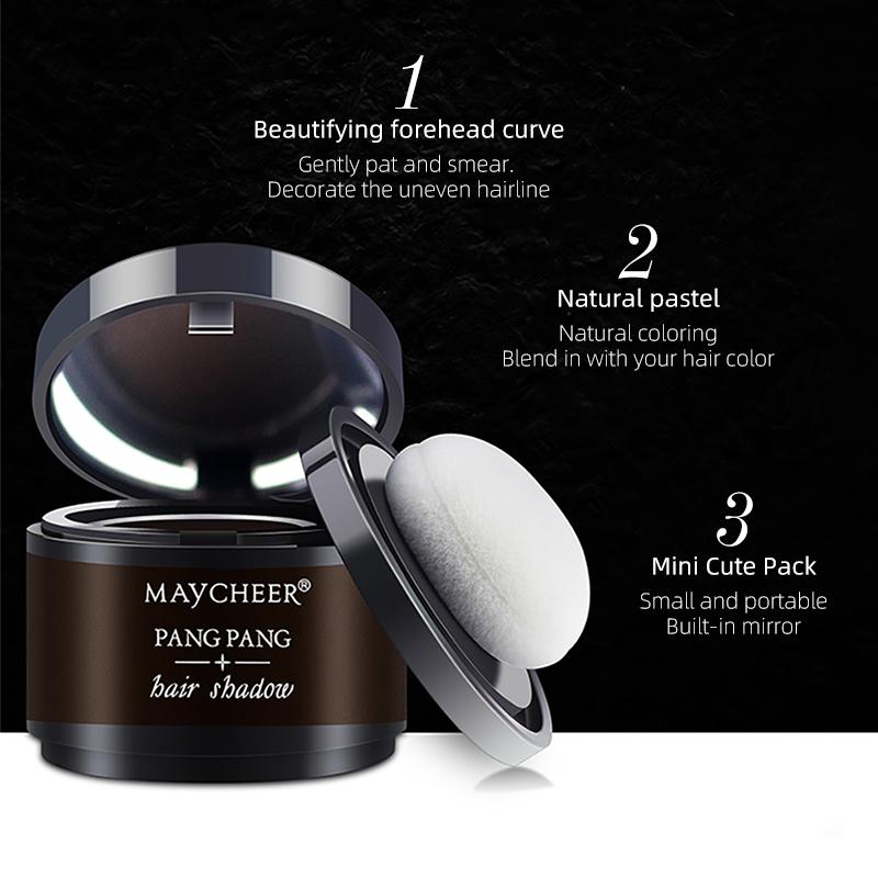 Maycheer Hairline Shadow Powder, Maycheer Hair Shadow Root Cover Up, Maycheer Hair Shadow, Hair Line Concealer Root Cover Up, Unisex Root Touch Up Hair Powder Bronzer Makeup