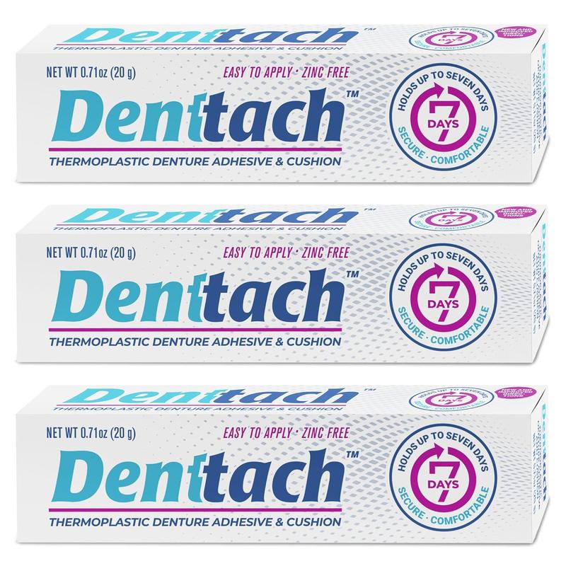 BIG SALE 51% 3 PCS Denttach Thermoplastic Adhesive Denture Reline Oral .70 oz