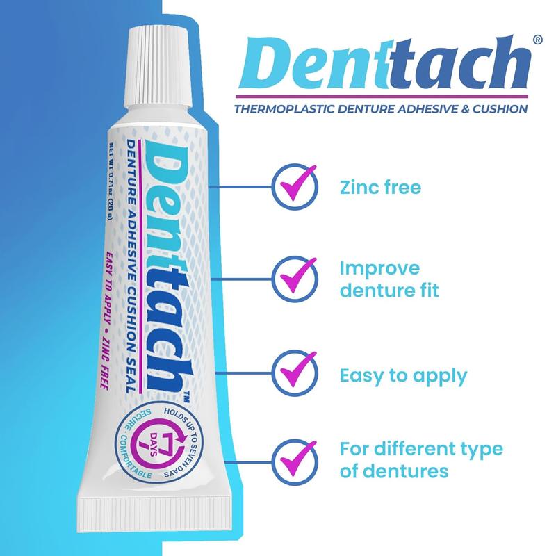 BIG SALE 51% 3 PCS Denttach Thermoplastic Adhesive Denture Reline Oral .70 oz