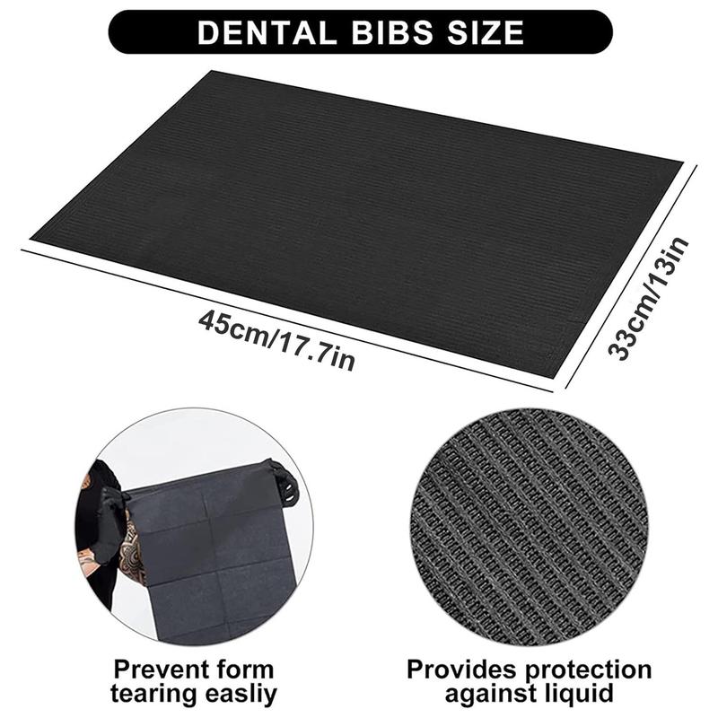 Disposable Dental Bib, 20pcs Waterproof Tattoo Bib Sheet for Patients, Multipurpose Bib for Nail Table Cover