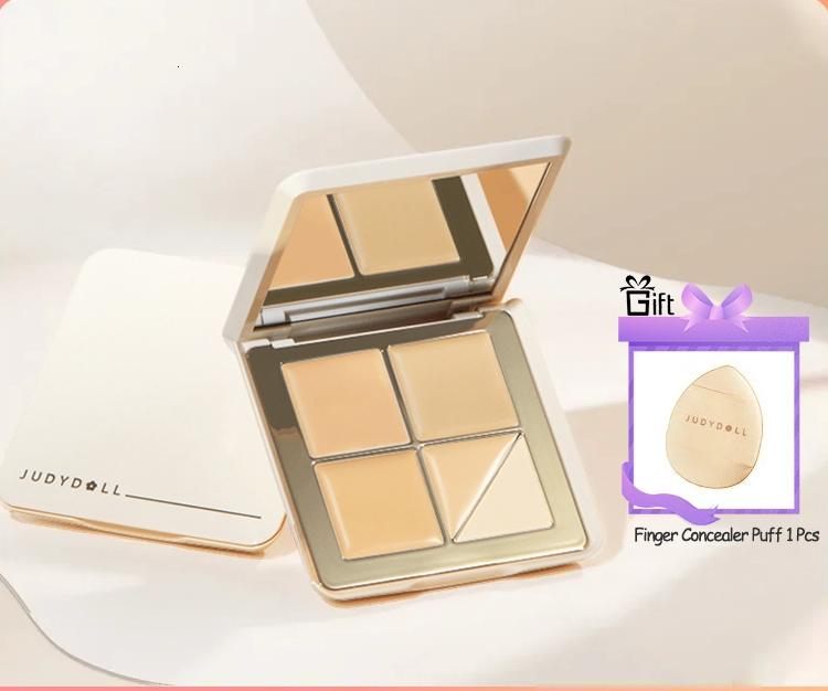 Judydoll Tracelss Cloud-touch 5 Shades Concealer Palette #01 Light Skin Tone Foundation Makeup