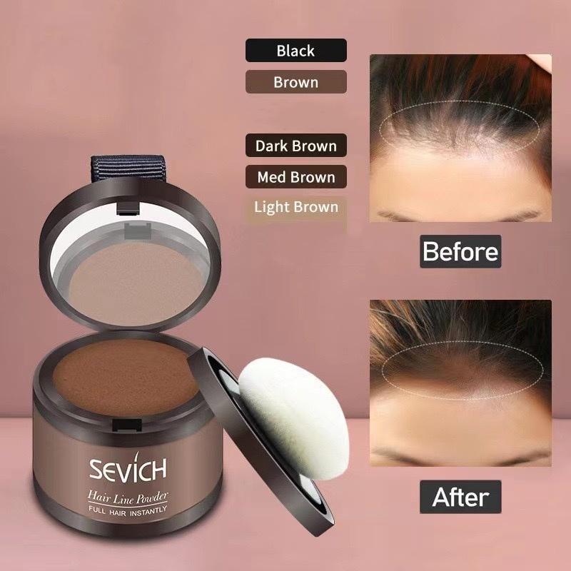 Instantly Cover Grey Hair with Hairline Shadow Bronzer - Windproof & Sweatproof