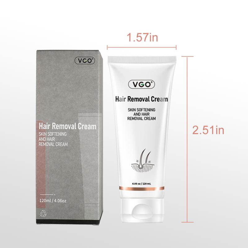 VGO Hair Removal Lotion Cream, 120ml   4.0oz Body Care Unisex-A2 Wax Gentle Jojoba Moisturizer