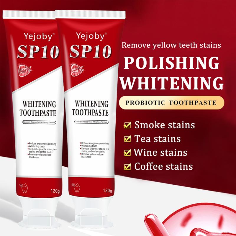 SP-10 whitening Toothpaste, Super sp10 brightening Oral probiotic, sp 10 Bright White Toothpaste for Stain Removing, Fresh Breath & Teeth Health  Whitening Solution Effect is better than SP-7 and SP-8,SP-8 SP-6 SP-4 sp-8 sp-6 sp-4 sp8 sp6 sp4 SP-10