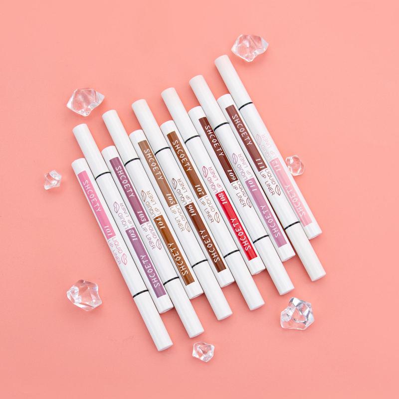 Long-lasting Lip Liner Set, 12pcs set Matte Lipstick, Sweat Proof Moisturizing Lip Liner, Suitable for All Occasions Lip Makeup, Girls and Women Makeup Accessories, Cosmetic Gift