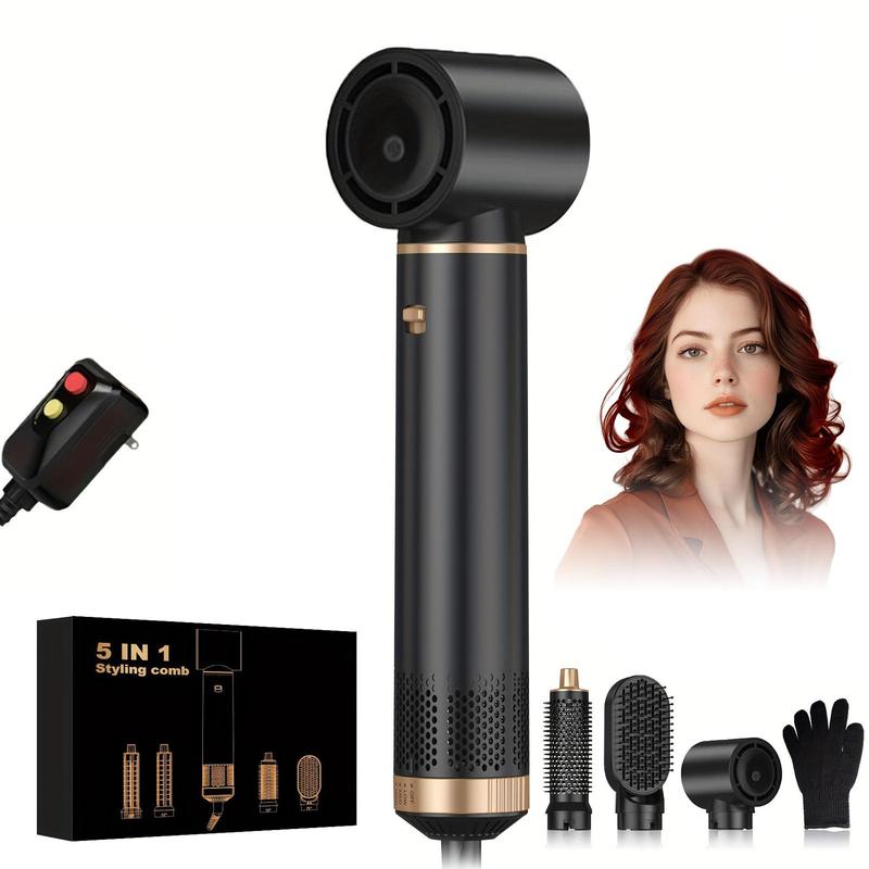 5 in 1 Blower Hair Dryer, Multifunctional Hair Dryer with Replacement Accessories, Hair Styling Tool for Home & Salon Use