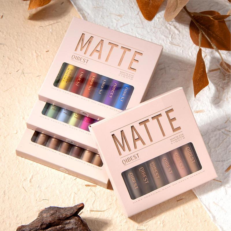 Matte Liquid Eyeshadow Set, 8 Counts Long Lasting Shimmering Eyeshadows, High Pigmented Eye Makeup Products For All Styles and Occasions