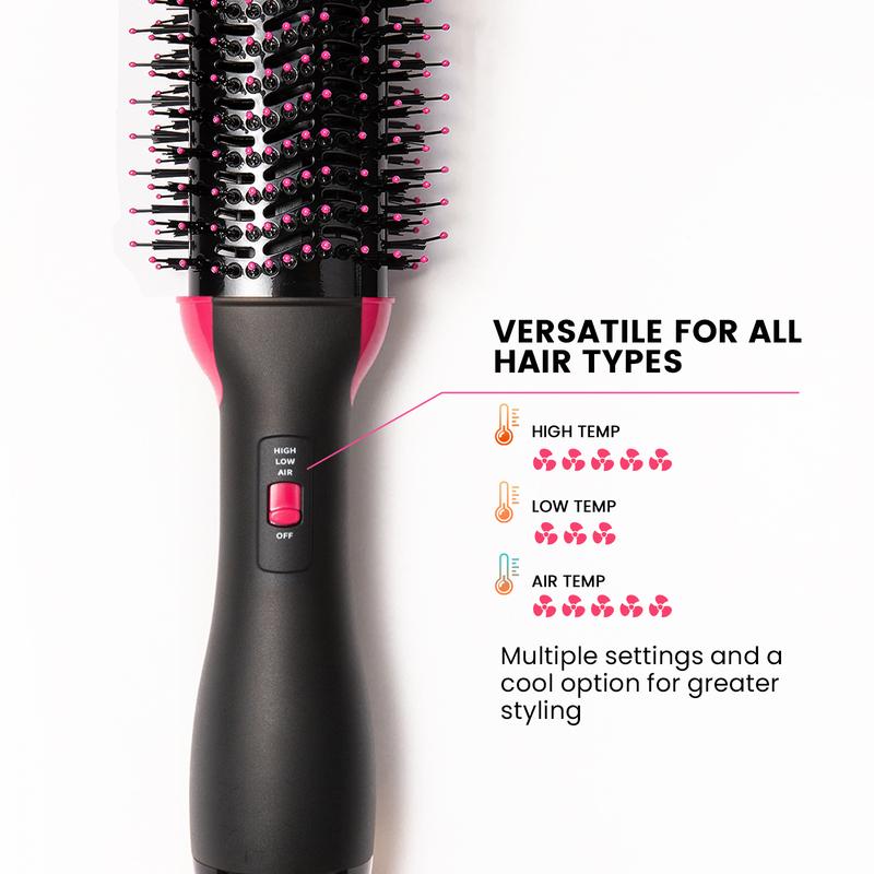 ONE STEP STYLER Hair Dryer Brush for Effortlessly Volumizing Hair, 4-in-1 Hot Air Brush