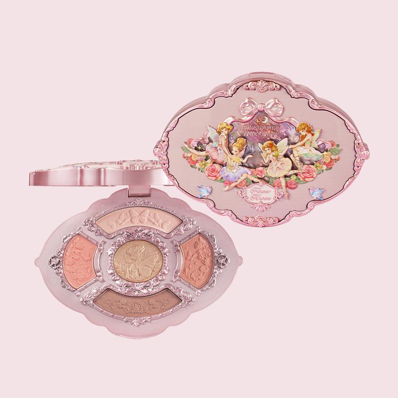 Flower Knows Midsummer Fairytales Collection Embossed Five-Color Makeup Palette