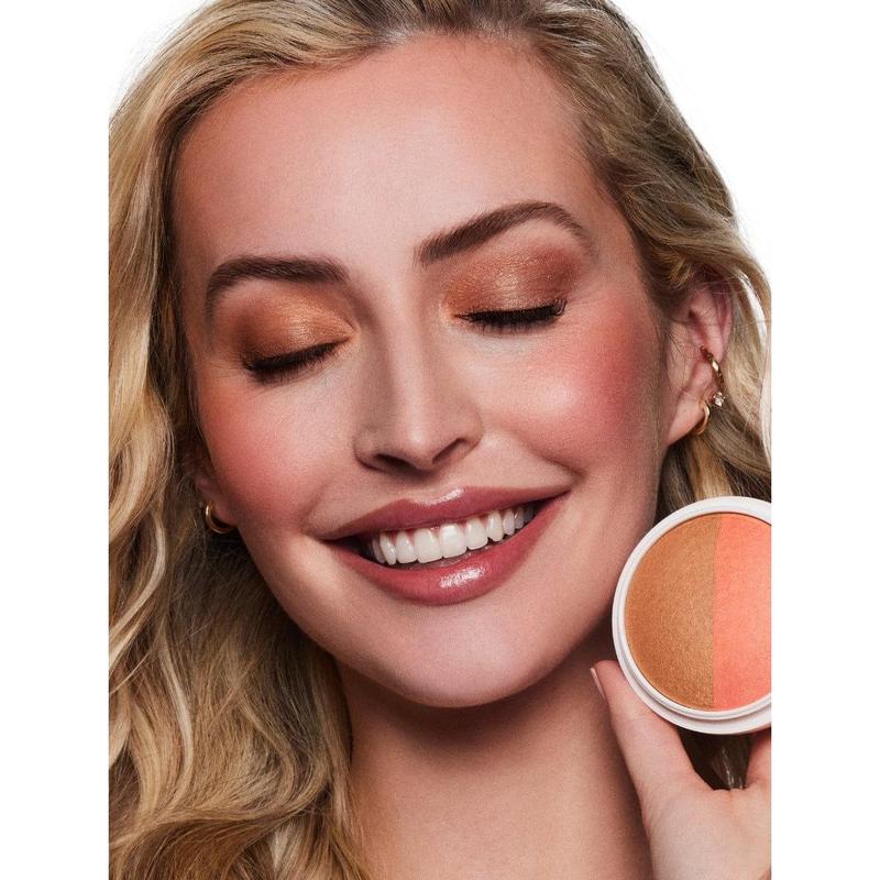 DIBS Beauty Sweet Cheeks Set - Desert Island Duo Cream Blush & Bronzer, Duet Baked Blush, and Duo Brush Face