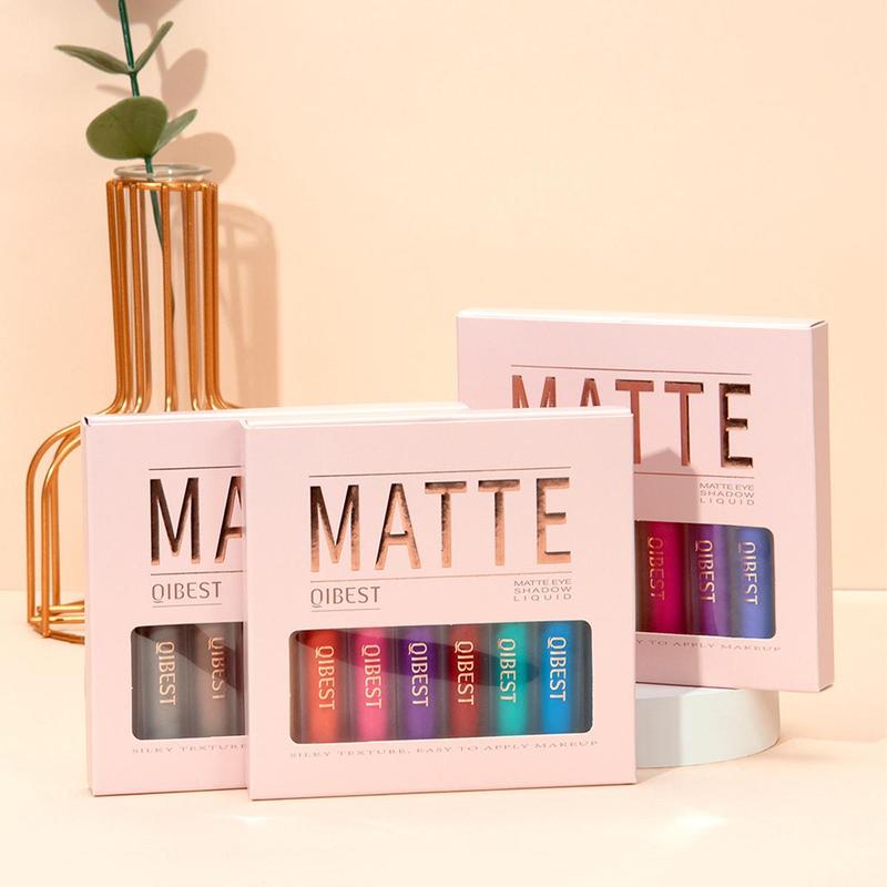 Matte Liquid Eyeshadow Set, 8 Counts Long Lasting Shimmering Eyeshadows, High Pigmented Eye Makeup Products For All Styles and Occasions