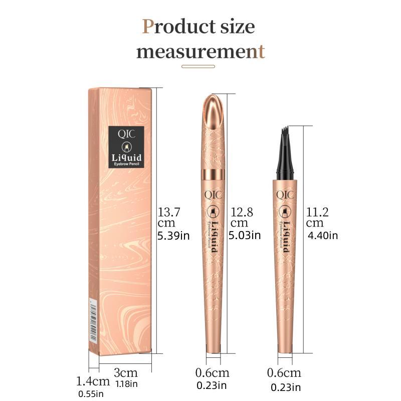 Eyebrow Pencil with Micro-fork Tip Applicator, Long Lasting Eyebrow Pencil, Brow Styling Brush, Eye Brow Makeup Tool, Makeup Accessories, Christmas Gift